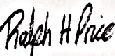Ralph Price signature
